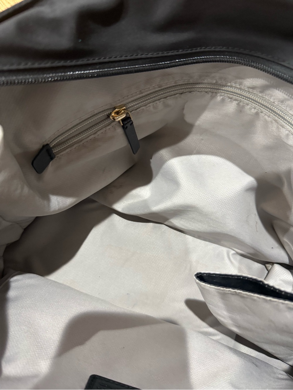 Tumi Black Nylon Shoulder Bag with Gold Hardware - Picture 4 of 8
